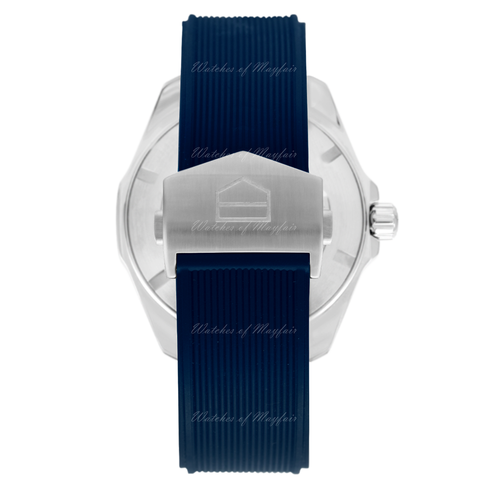  Shop Authentic Tag Heuer Aquaracer Calibre 5 Automatic Blue Dial Blue Rubber Strap Watch for Men - WAY201B.FT6150 - Luxxuri