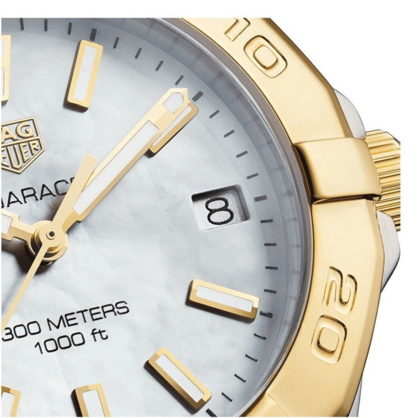  Shop Authentic Tag Heuer Aquaracer Mother of Pearl Dial Watch for Women - WBD1320.BB0320 - Luxxuri