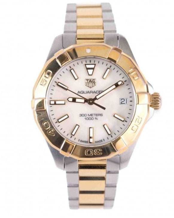 Shop Authentic Tag Heuer Aquaracer Mother of Pearl Dial Watch for Women - WBD1320.BB0320 - Luxxuri