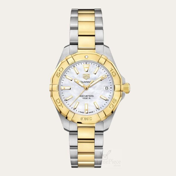  Shop Authentic Tag Heuer Aquaracer Mother of Pearl Dial Watch for Women - WBD1320.BB0320 - Luxxuri