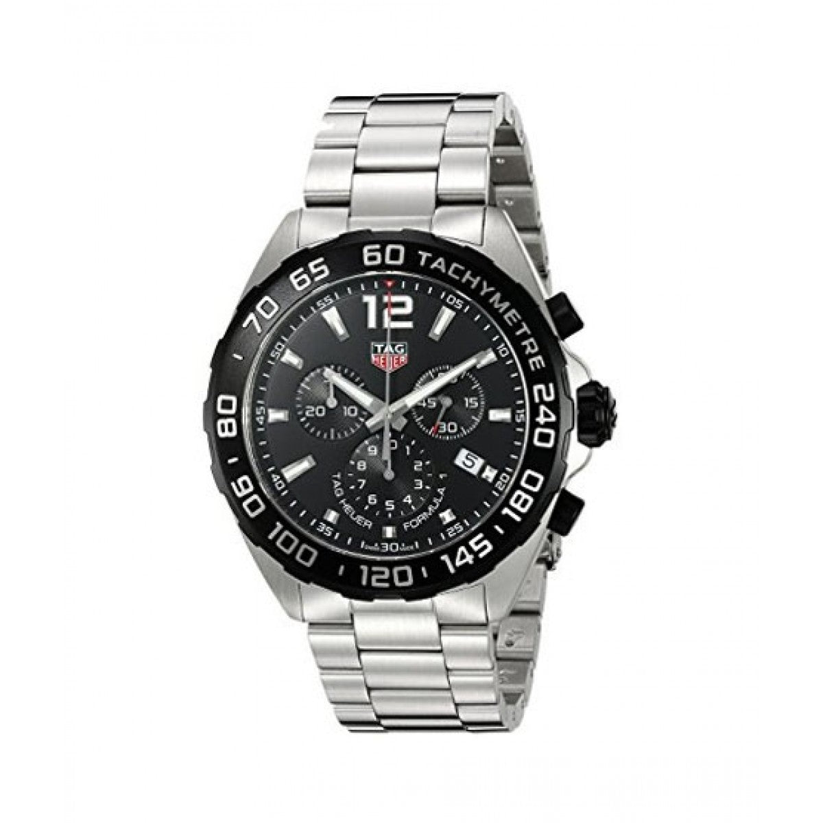  Shop Authentic Tag Heuer Formula 1 Chronograph Black Dial Silver Steel Strap Watch for Men - CAZ1010.BA0842 - Luxxuri