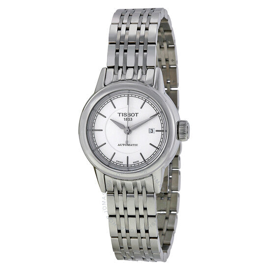  Shop Authentic Tissot T Classic Carson Automatic White Dial Silver Steel Strap Watch For Women - T085.207.11.011.00 - Luxxuri
