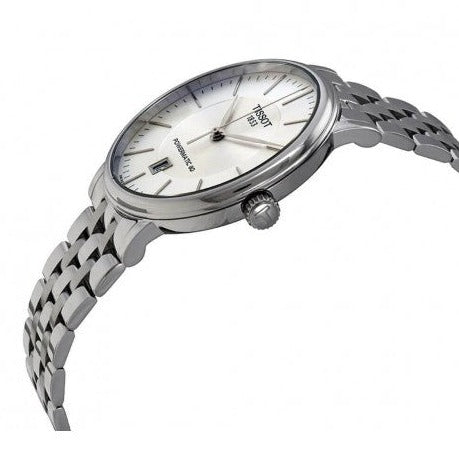  Shop Authentic Tissot T Classic Carson Premium Powermatic 80 White Dial Silver Steel Strap Watch For Men - T122.407.11.031.00 - Luxxuri
