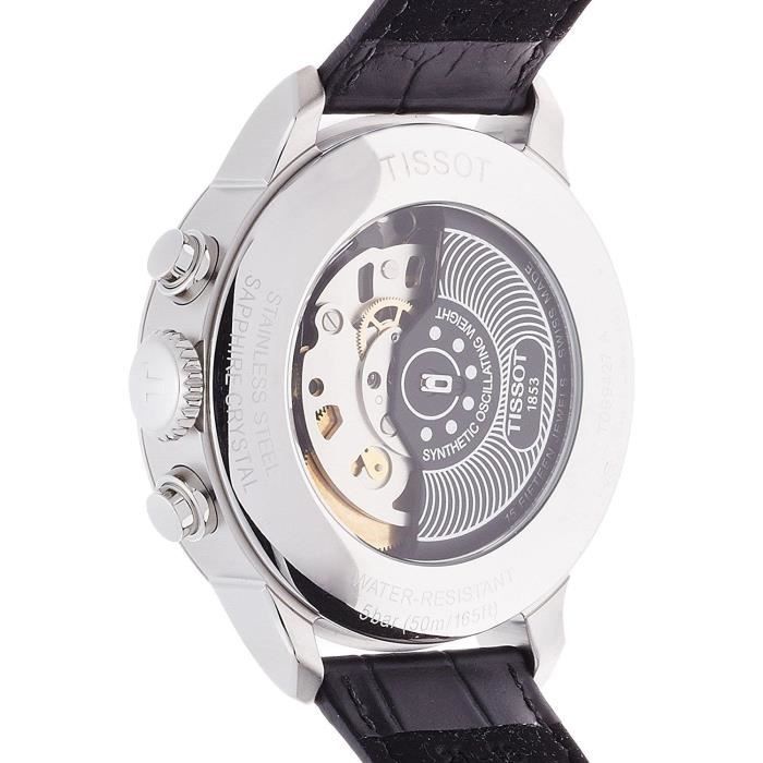  Shop Authentic Tissot T Classic Chemin Des Tourelles Chronograph Black Dial Black Leather Strap Watch For Men - T099.427.16.058.00 - Luxxuri