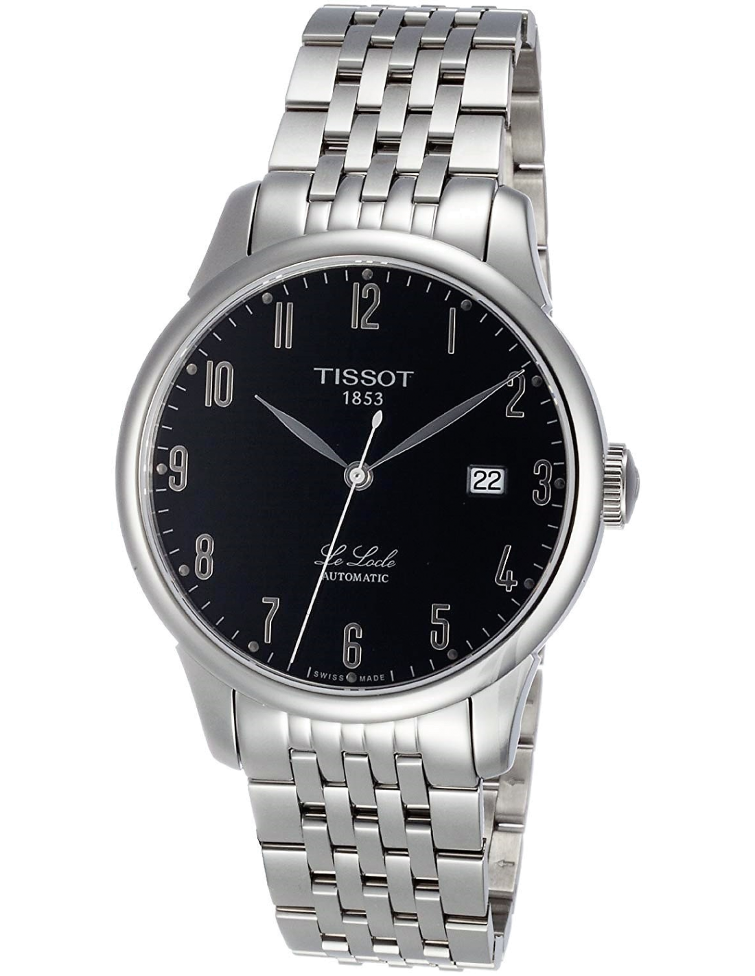  Shop Authentic Tissot T Classic Powermatic 80 Black Dial Silver Steel Strap Watch For Men - T41.1.483.52 - Luxxuri