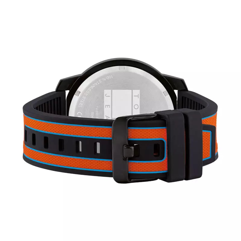  Shop Authentic Tommy Hilfiger Wynwood Chronograph Black Dial Orange Silicone Strap Watch For Men - 1710583 - Luxxuri