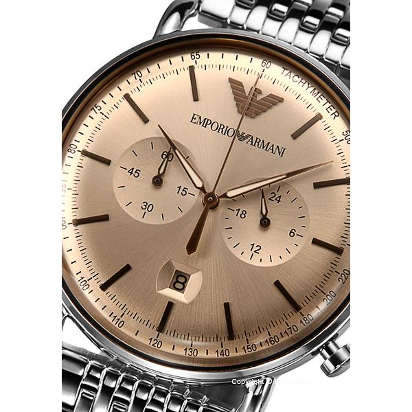  Shop Authentic Emporio Armani Aviator Chronograph Beige Dial Silver Steel Strap Watch For Men - AR11239 - Luxxuri