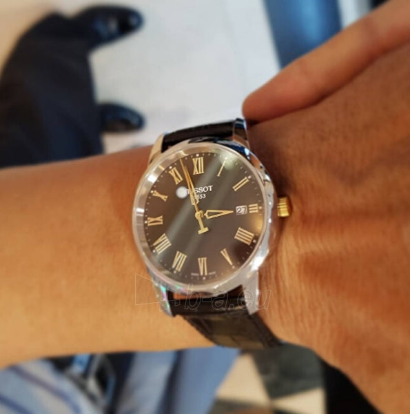  Shop Authentic Tissot T Classic Dream Black Dial Black Leather Strap Watch for Men - T033.410.26.053.01 - Luxxuri