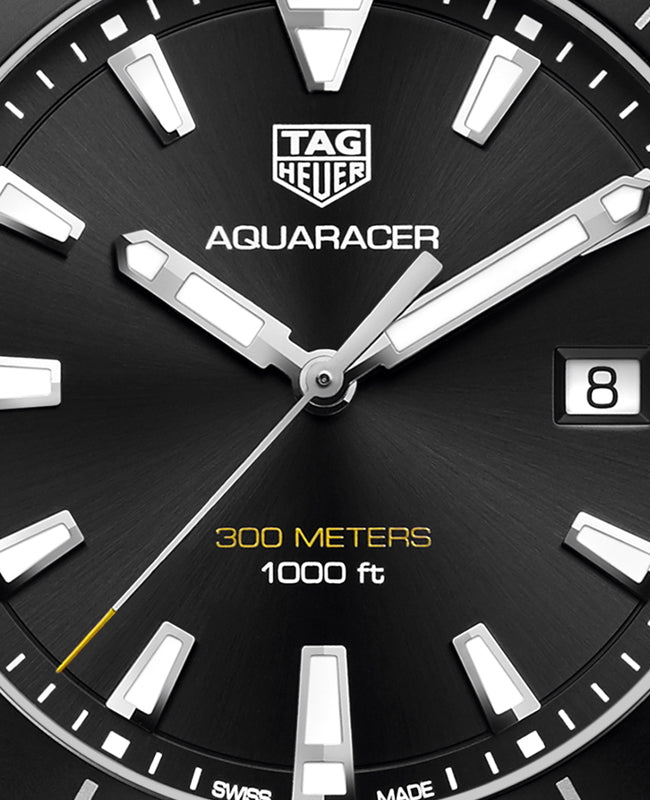 Shop Authentic Tag Heuer Aquaracer Quartz Black Dial Black Rubber Strap Watch for Men -  WAY101A.FT6141 - Luxxuri