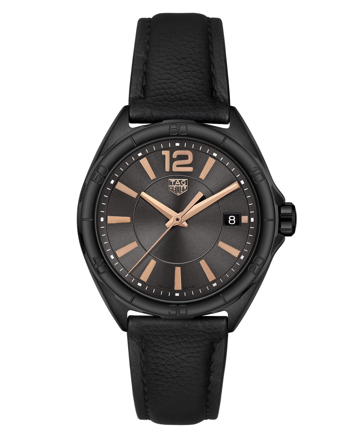  Shop Authentic Tag Heuer Formula 1 Quartz Black Dial Black Leather Strap Watch for Women - WBJ1314.FC8230 - Luxxuri