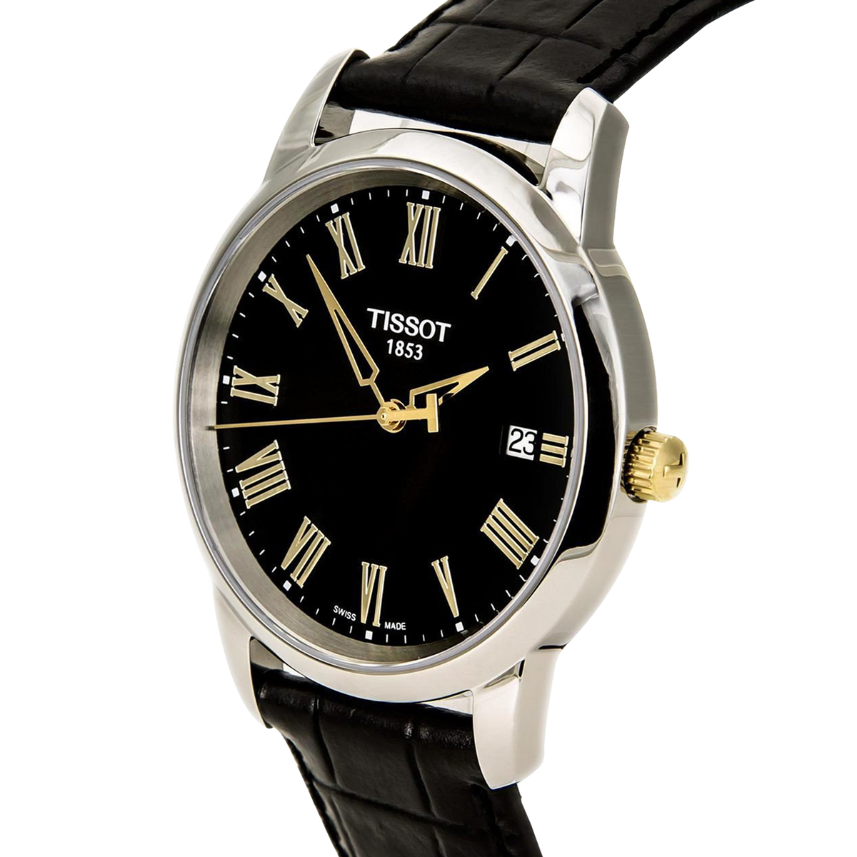  Shop Authentic Tissot T Classic Dream Black Dial Black Leather Strap Watch for Men - T033.410.26.053.01 - Luxxuri