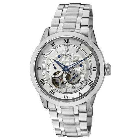  Shop Authentic Bulova BVA Series Dual Aperture Silver Dial Silver Steel Strap Watch for Men - 96A118 - Luxxuri