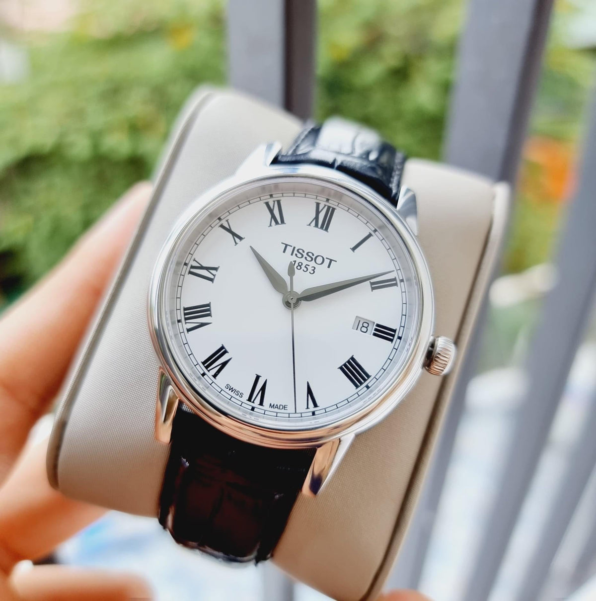  Shop Authentic Tissot T Classic Carson White Dial Black Leather Strap Watch for Men - T085.410.16.013.00 - Luxxuri