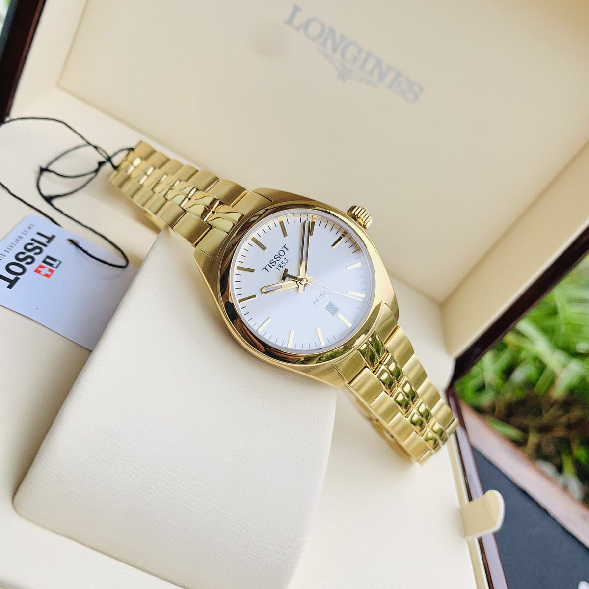  Shop Authentic Tissot T Classic PR 100 Lady White Dial Gold Steel Strap Watch for Women - T101.210.33.031.00 - Luxxuri