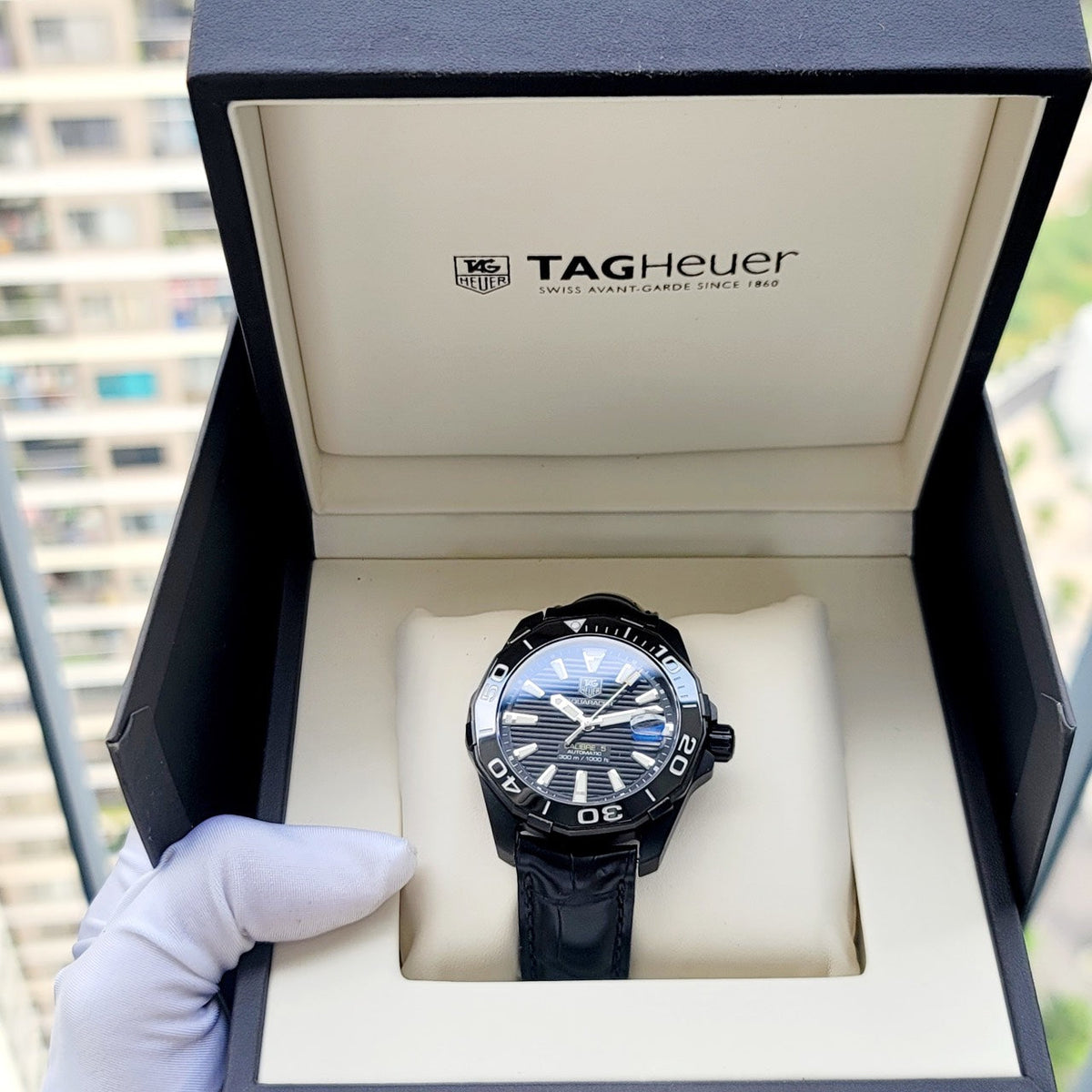  Shop Authentic Tag Heuer Aquaracer Black Dial Watch for Men - WAY218A.FC6362 - Luxxuri