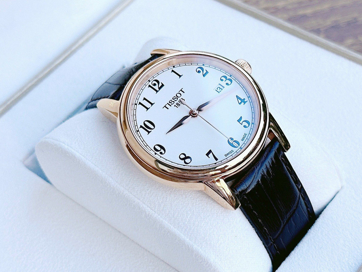  Shop Authentic Tissot T Classic Carson Quartz White Dial Brown Leather Strap Watch for Men - T085.410.36.012.00 - Luxxuri