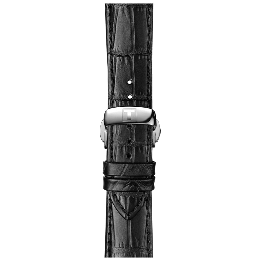 Shop Authentic Tissot T Classic Chemin Des Tourelles Chronograph Black Dial Black Leather Strap Watch For Men - T099.427.16.058.00 - Luxxuri